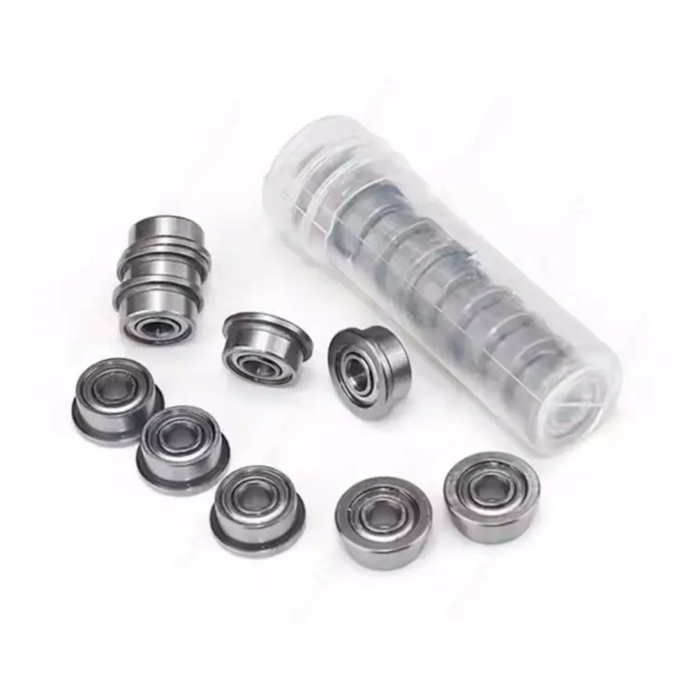 Miniature Flanged Ball Bearing 3.967*7.938*3.175mm FR155ZZ High Precision Deep Groove Mini Ball Bearings Single Row ZZ Seals