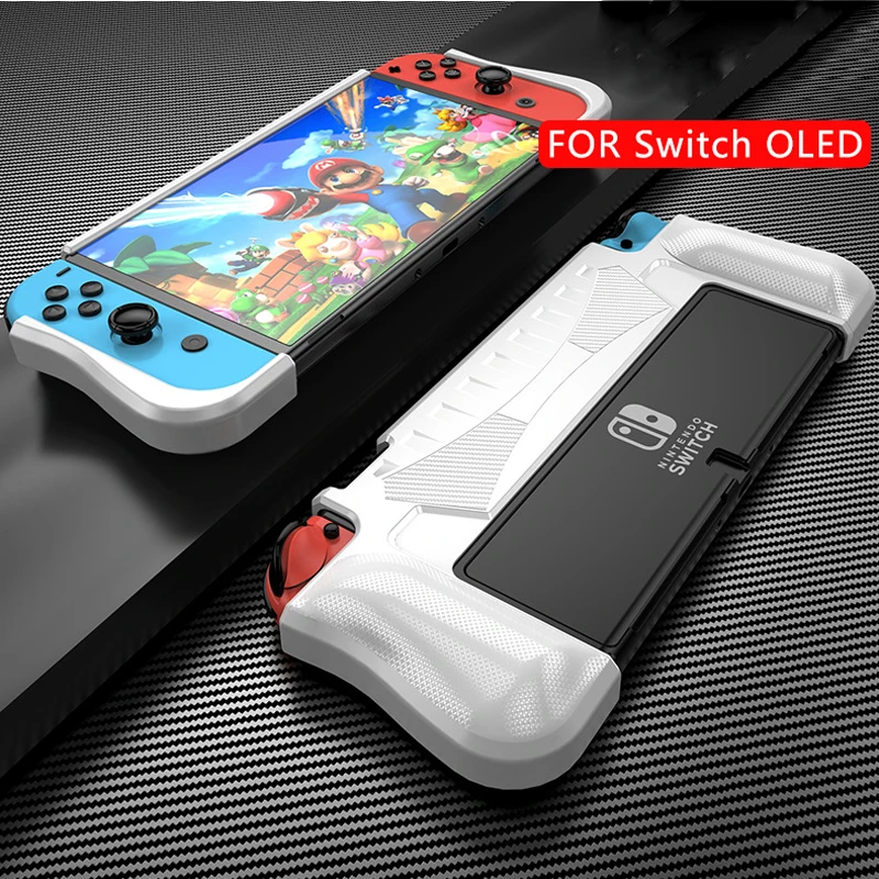 Case For Nintendo Switch OLED Upgraded Protective Cover Ergonomic Comfort TPU Grip Shell Dockabel Case For Nintendoswitch OLED