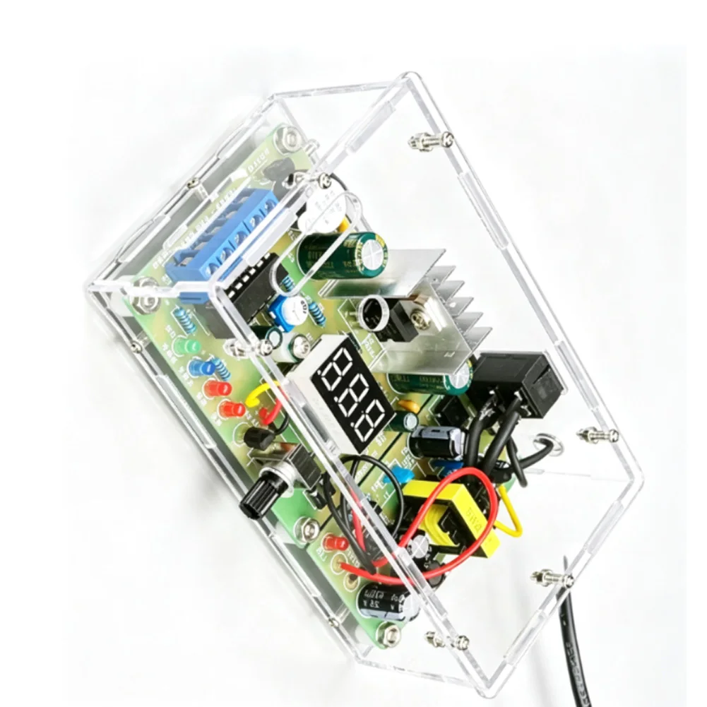 Soldering Kit for DIY Power Supply Build Featuring LM317 Adjustable Regulator AC 220V Input 12W Output Compact PCB Design