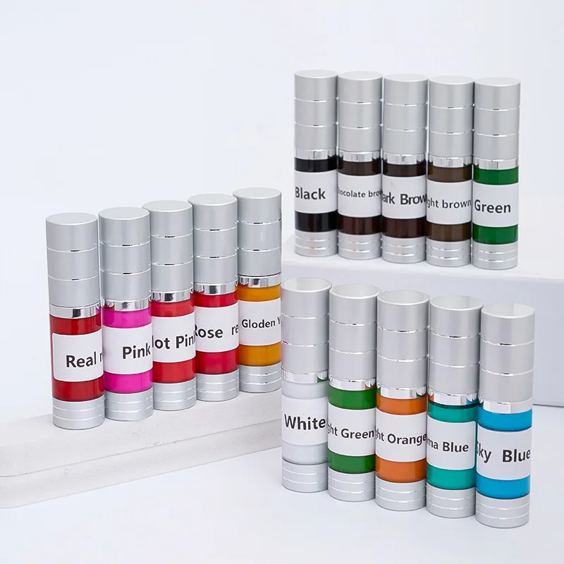 15ML Pump Bottle of Professional Body Art Tattoo Ink: Natural, Plant-Based Micro-Pigments, Permanent Tattoo Ink