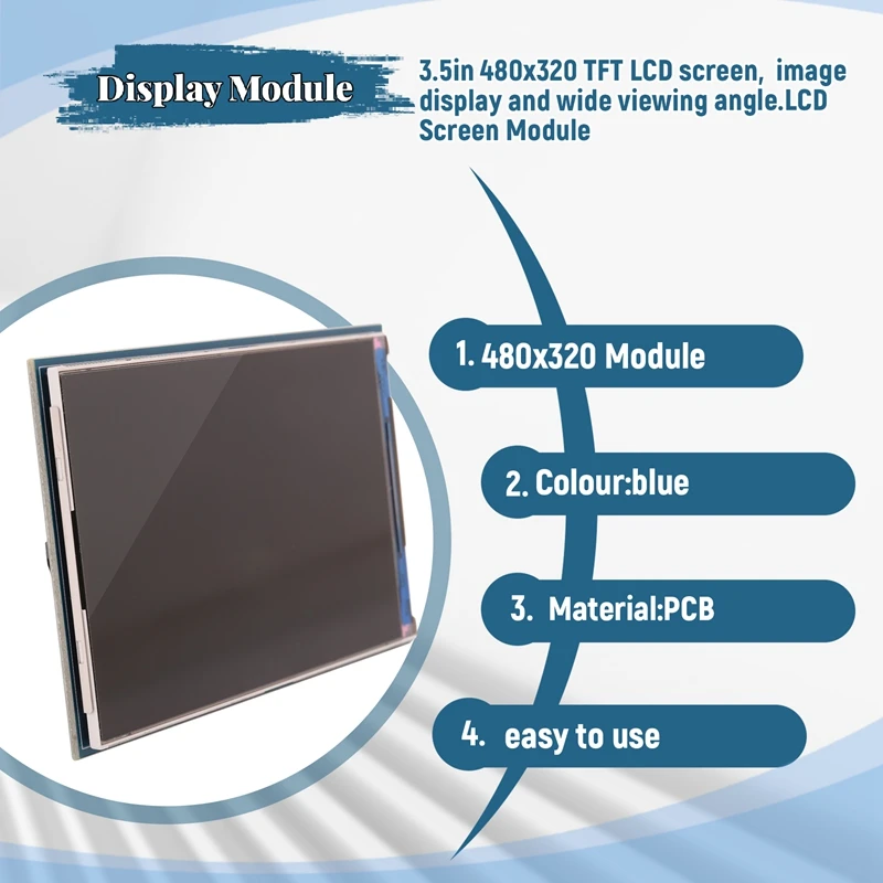 Display Module - 3.5 Inch Tft Lcd-Scherm Module 480X320 Voor Arduino Uno & Mega 2560 Board (Kleur: 1Xlcd Scherm)