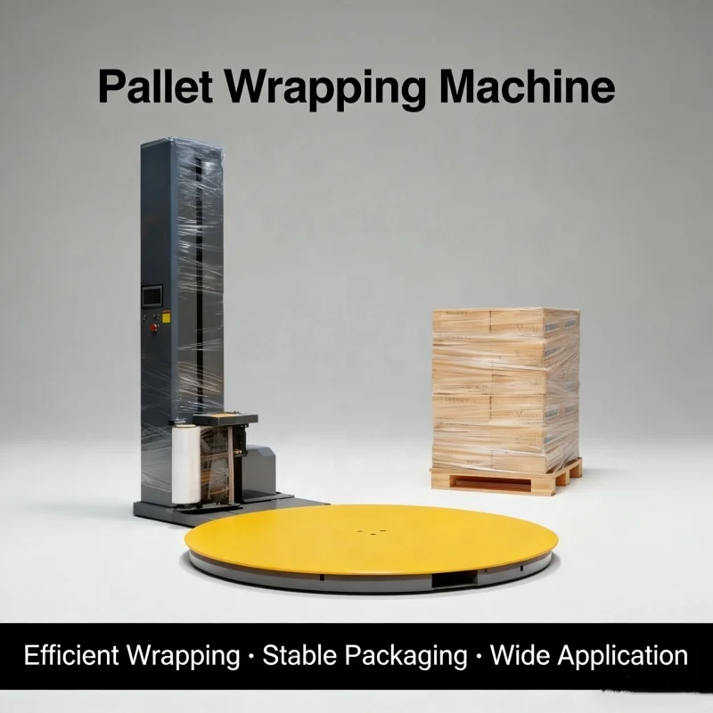 

Automatic High-Accuracy Electric Pallet Turntable Stretch Film Wrapping Machine with Rotary Arm for Food and Case Packaging