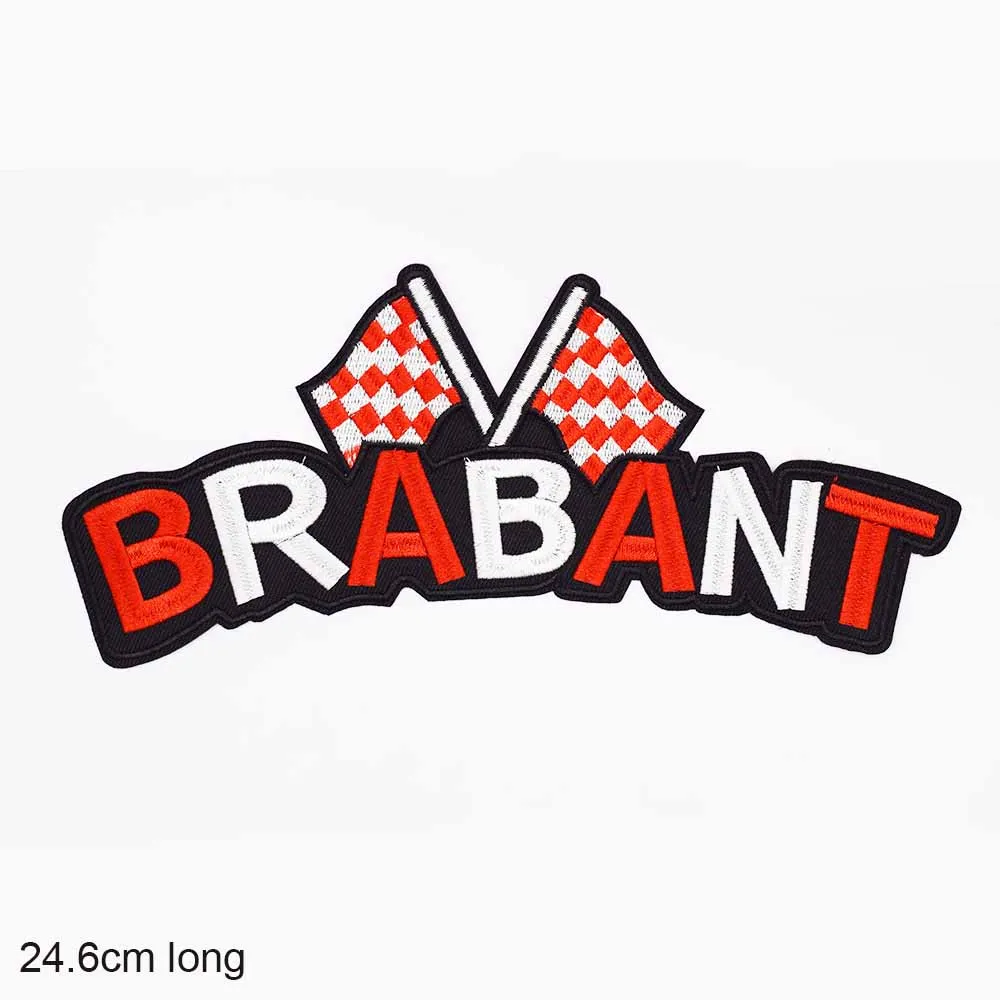 Brabant Brabander Carnival Patch Flower Coffee Iron On Embroidered Clothes Patches For Clothing Stickers Garment Wholesale