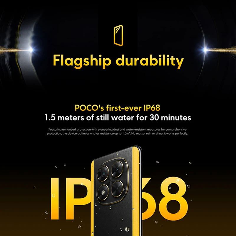 POCO-X7グローバルバージョンの携帯電話,7300インチの超薄型6.67インチAMOLED曲面ディスプレイ,45W充電,NFC, IP68,ワールドプレミア,1.5