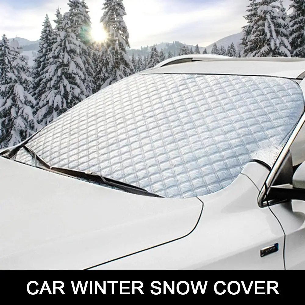 Car Covers Car Windscreen Cover Anti Snow Frost Ice Windshield Dust Protector Heat Sun Shade Ice Large Snow Dust Protector