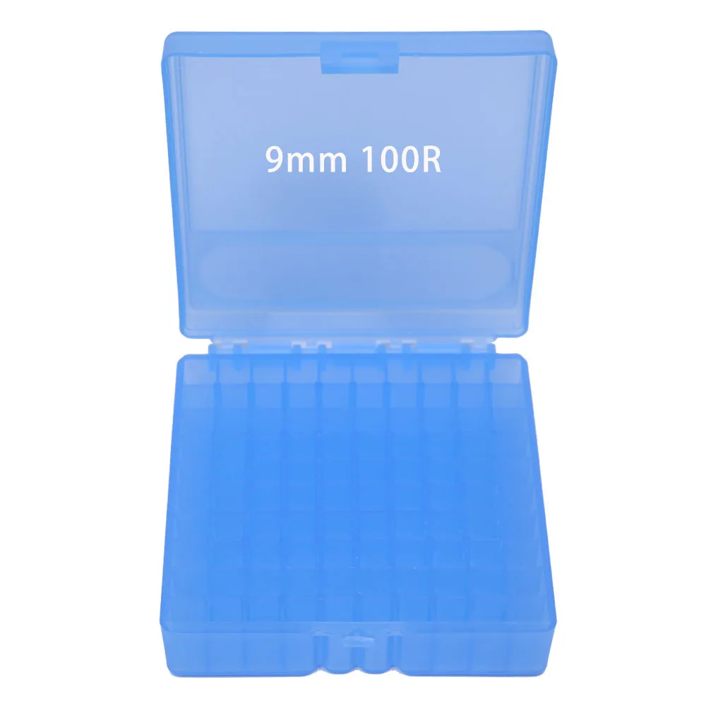 50/100 Rondes Tactische Kogel Box 9mm/.223/.38Super Pistool Geweer Munitie Carry Opbergdoos Flip-Top Kogels case Jacht Accessoire