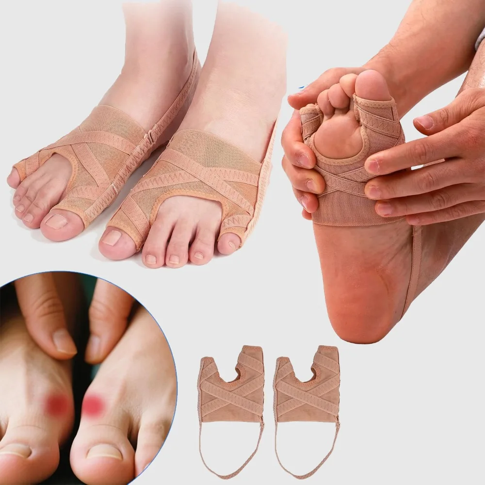 1Pc Adjustable Big Toe Alignment Support Brace Breathable Mesh Toe Straightener Wrap  Adjuster Thumb Correction Pedicure Tool