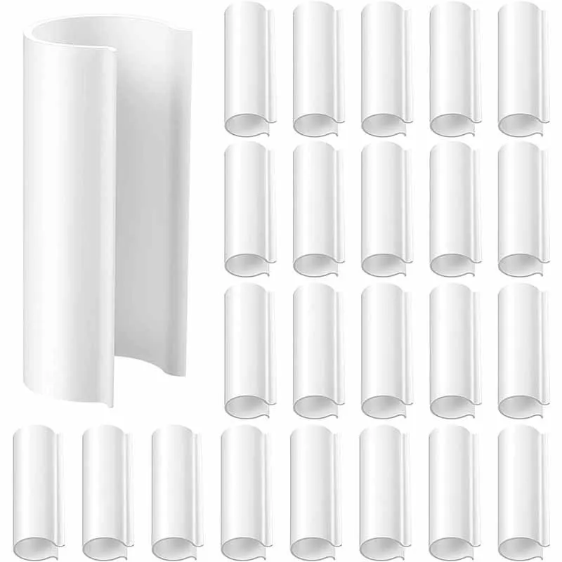 Universal PVC Pipe Clamp Greenhouse Film Fixing Clip Durable Frame Fastener for Shelter Pool and Bird Protection Structure