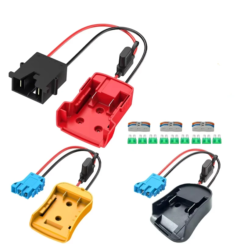 

Battery Adapter For Milwaukee Dewalt Makita 18V 20V Power Wheels Battery Conversion Kit with Fuse Holder Wire Harness Connector