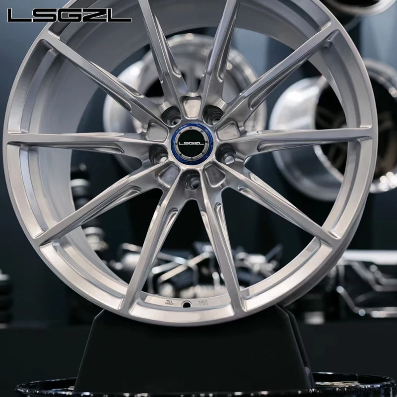 

LSGZL Cold Silver Forged Wheels for 18 19 20 21 22 Size Can Be Customized High Strength Personalized Lightweight