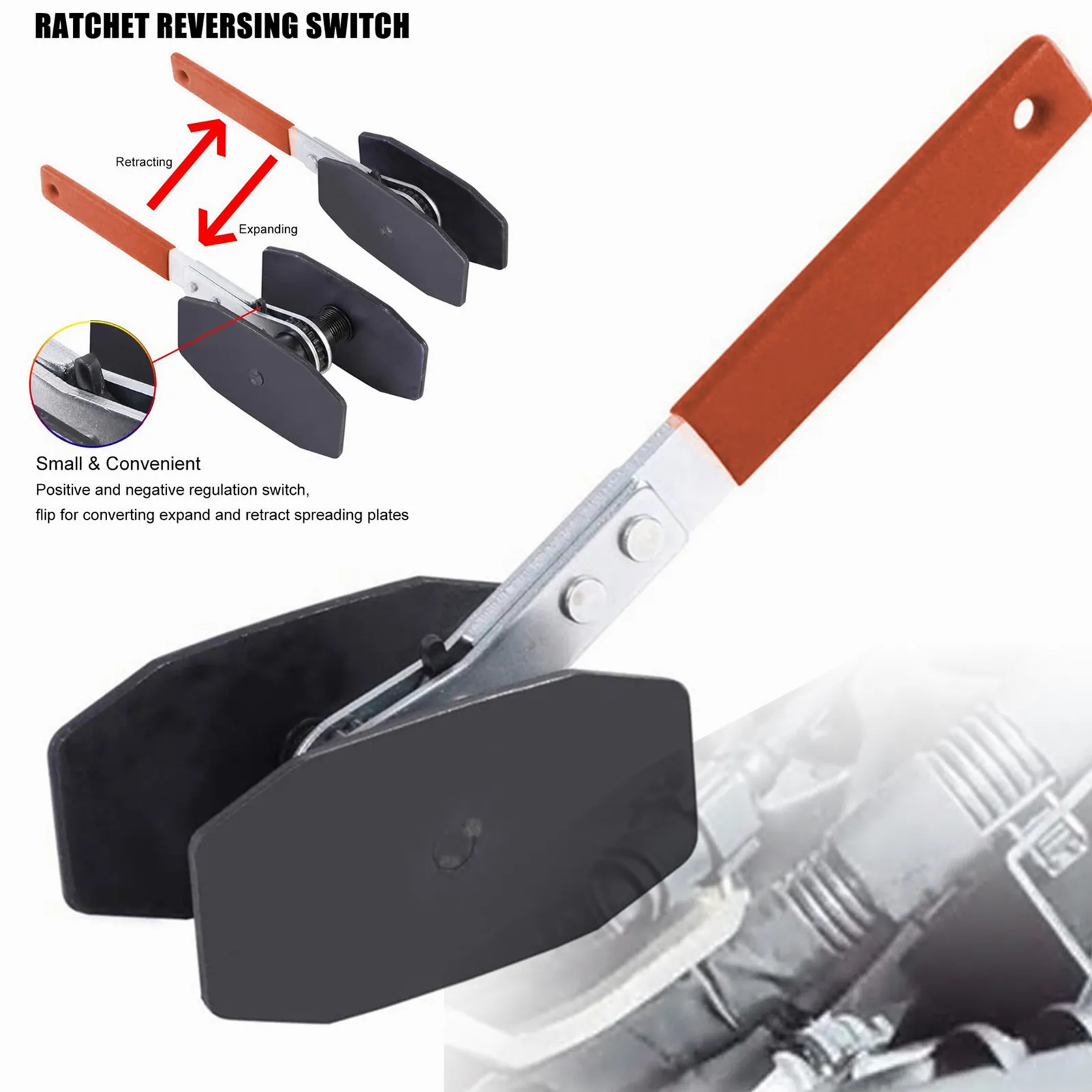 

Garage Professional Press Brake Caliper Wrench Caliper Spreader Tool Car Ratchet Brake Pistons Install Tool