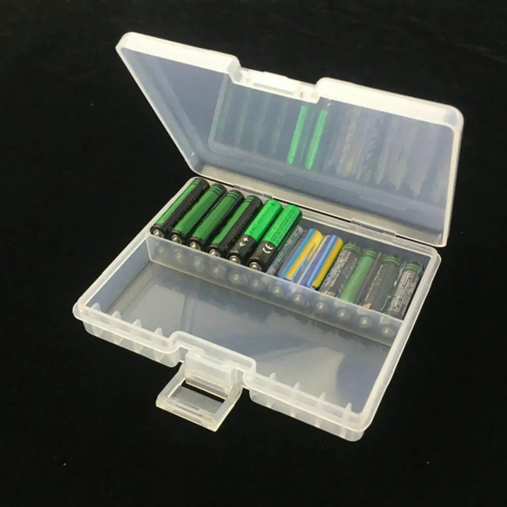 Battery Storage Case  Practical 48Pcs AA AAA Battery Case Holder Storage Box  Lightweight Battery Storage Box