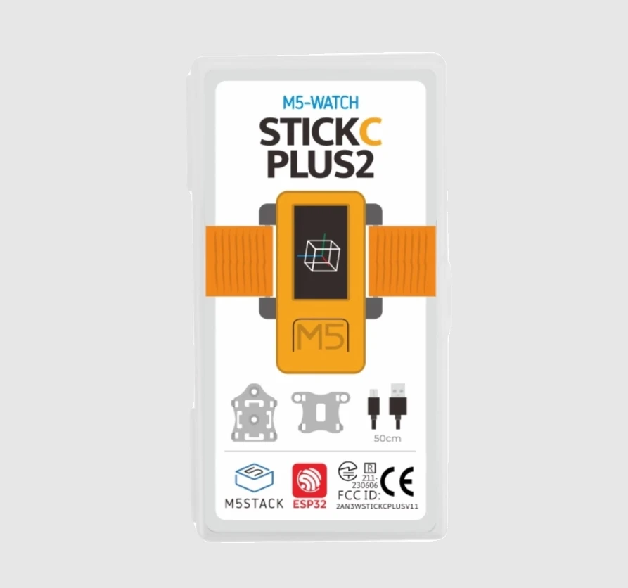 M5Stack oficial M5StickC PLUS2 con accesorios untuk reloj StickC Plus2 ESP32 IoT development board Wearable watch set