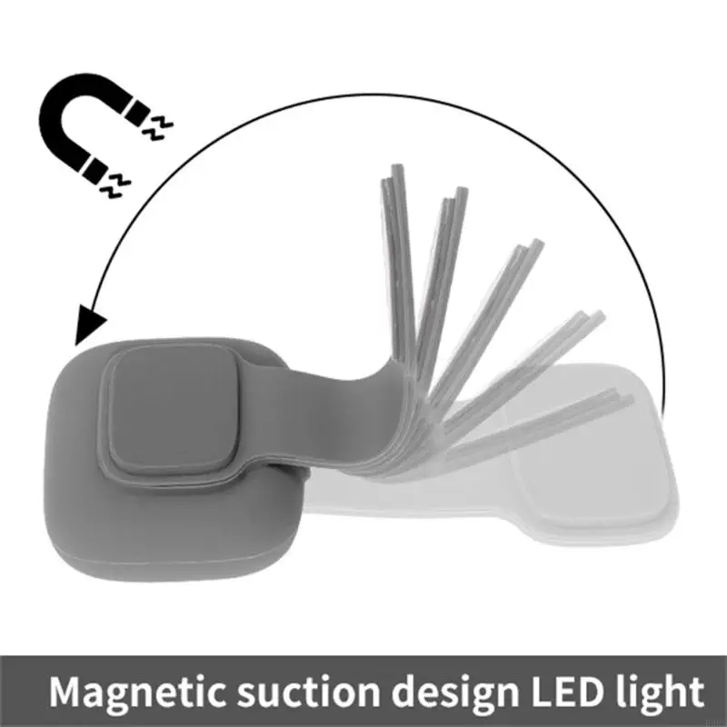 ไฟคลิปโคมไฟ LED ความปลอดภัย jogging LED ไฟสนามแม่เหล็ก USB ชาร์จไฟวิ่งโคมไฟกลางแจ้งกระเป๋าเป้สะพายหลังหัวเข็มขัด