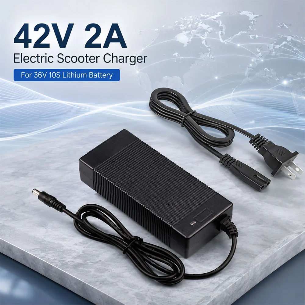 42V 2A Electric Scooter Charger for 36V Li-ion Battery G2 G3 G4 GXL V2 XR Elite Tour XP Rival DC Power Supply Adapter