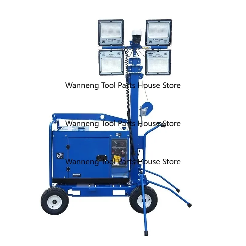 Portable Lighting Tower Mobile Camera Light Tower for Construction Mining Stadium Usage Heavy Duty Outdoor Illumination System