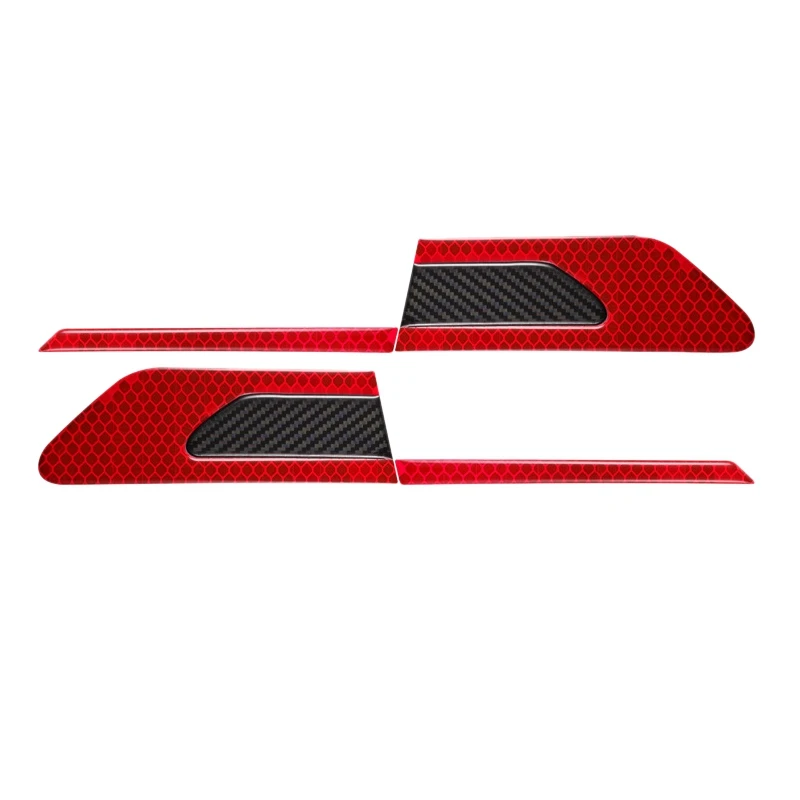 

6 Pcs Car Reflective Warning Strip Tape Auto Bumper Reflector Strips Reflector Stickers Decals Car Styling