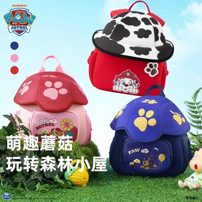 Original New Paw Patrol Backpack Children Patrulla Canina Skye Chase Boys Girls Toddler Kindergarten Bag Birthday Toy Gifts