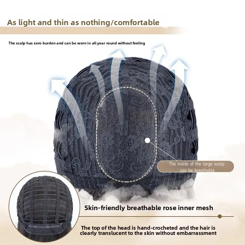 14 بوصة قصيرة بوب شعر مستعار اصطناعي مع الانفجارات الجزء الأوسط مستقيم كامل الرأس مقاومة للحرارة الباروكات مع مظهر طبيعي محاكاة فروة الرأس