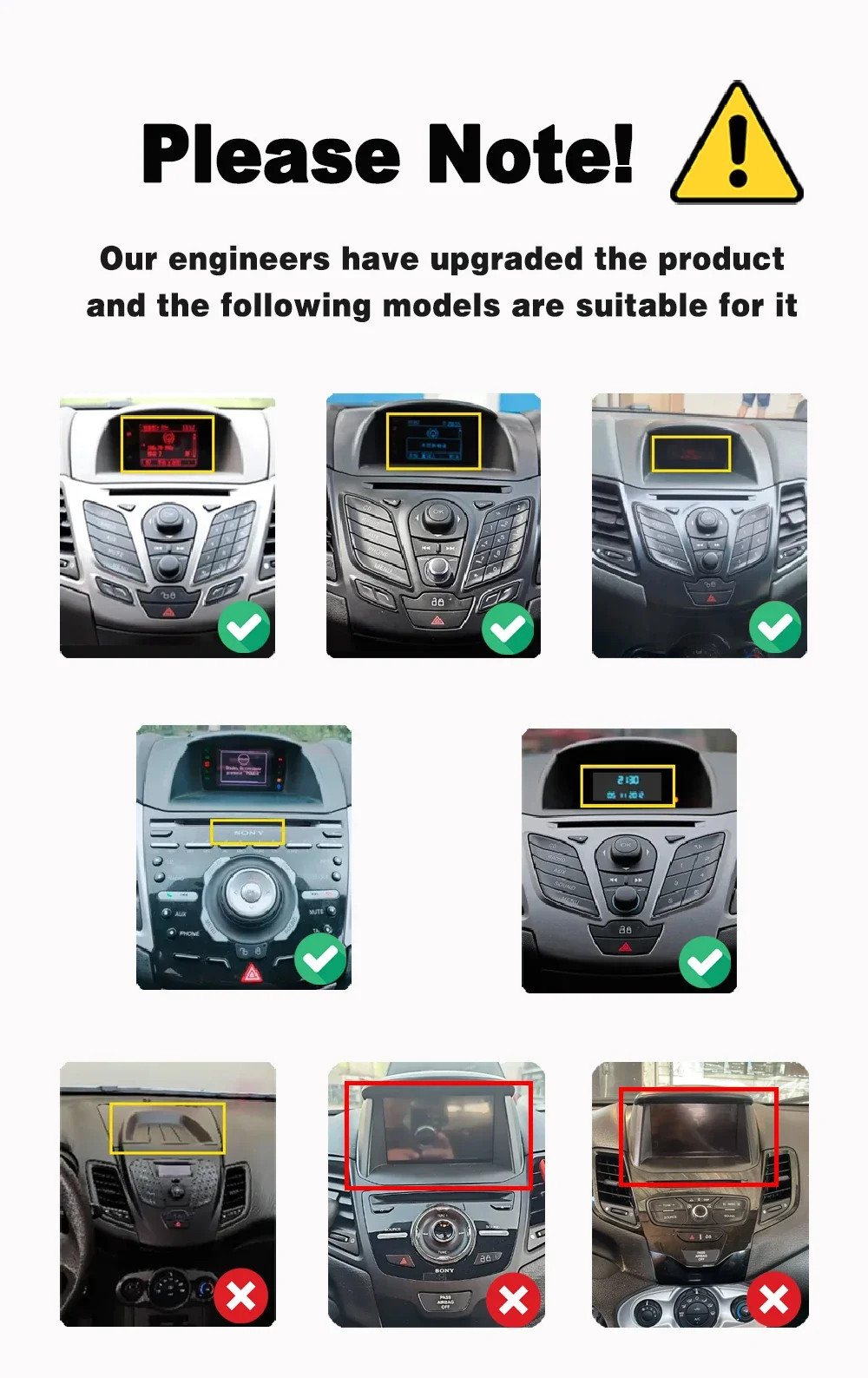Wireless Android Auto Carplay Car Radio For Ford Fiesta MK7 2009-2016 Head Unit  MultimediaGPS Video Navigation Carplay