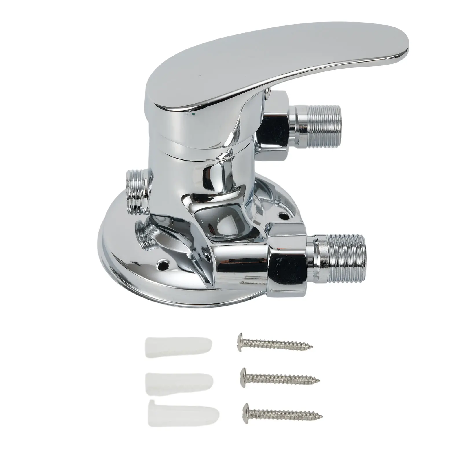 

Практичный хромированный смеситель для душа и ванны, 1 шт., с гальваническим покрытием, тонкой отделкой, изготовленный методом гравитационного литья.