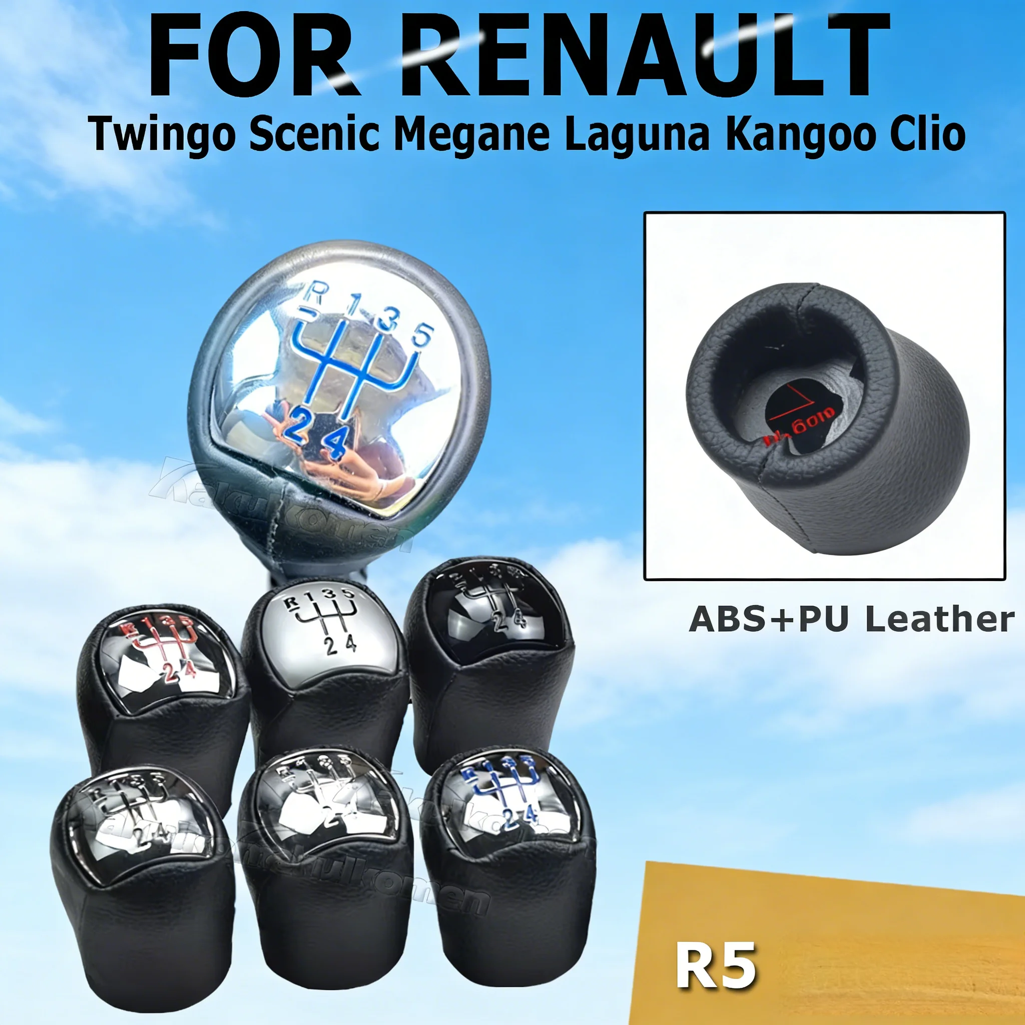 

Ручка рычага переключения передач для Renault Twingo, Scenic, Megane, Laguna, Kangoo, Clio II 2 MK2 172 18, Logan