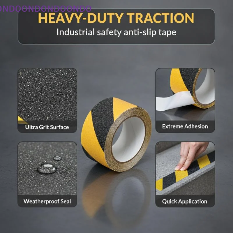 Heavy Duty Anti-Skid Tape, Suitable For Indoor/Outdoor Use, Used For Stair Treads, Traction Treads, And Stair Anti-Skid Strips