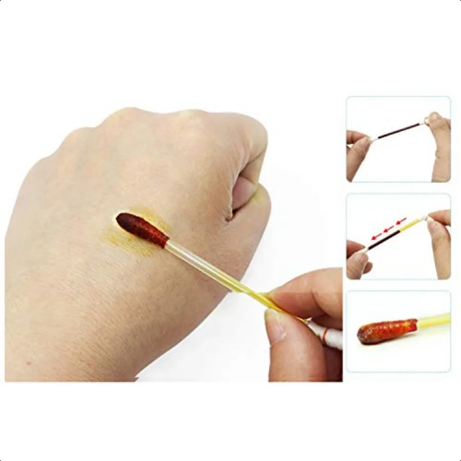 HUNWEY 75ct ヨウ素綿棒 緊急ケア衛生綿棒 女性男性赤ちゃん用