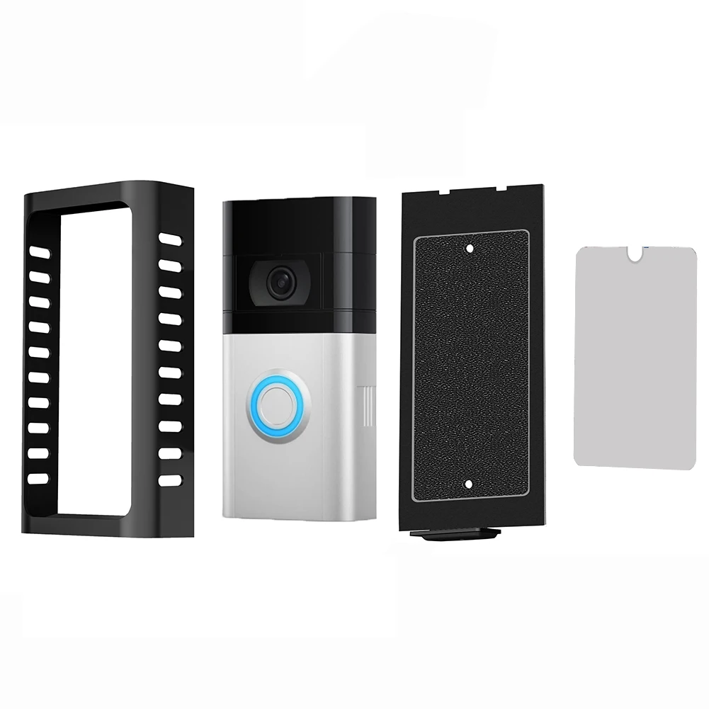 Video Doorbell Bracket Stainless Steel Mounting Bracket Adjustable Angle Easy Installation for Ring Video Doorbell