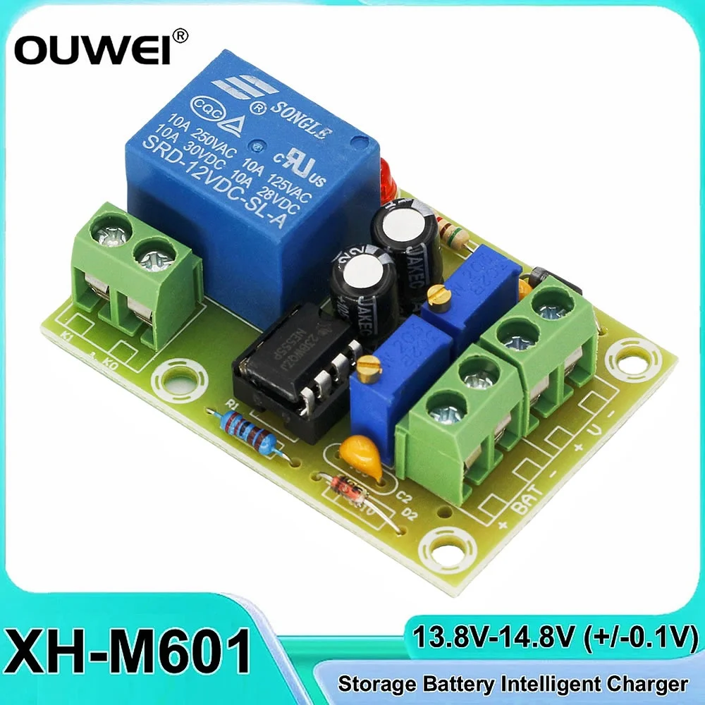 XH-M601 12V Intelligent Charger Module Power Control Panel Automatic Charging Power Battery Charging Control Board for Diy Kit