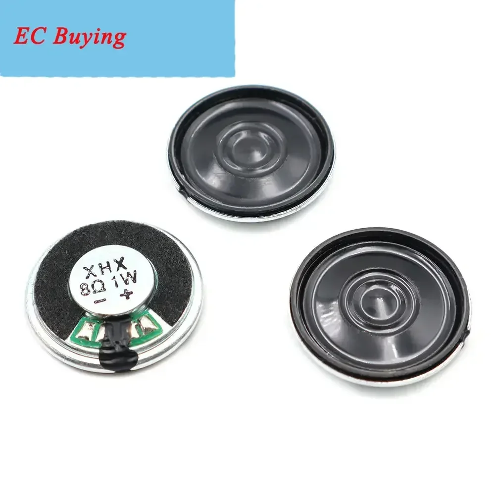 直径23MM 8Ω 1W 鉄ケーススピーカー 23×4.5MM ラウドスピーカー 内部マグネット 23MM 8Ω 1W 超薄型スピーカー 2個