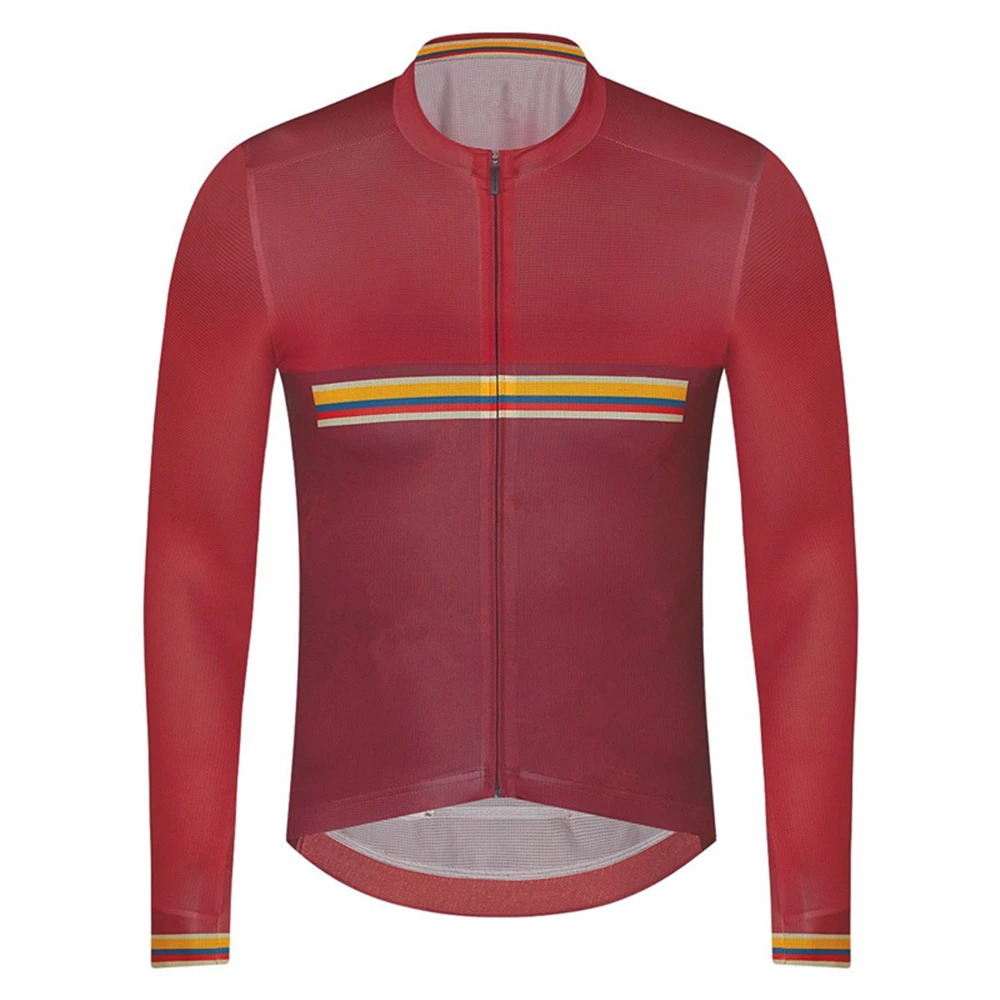 Men Cycling Long Sleeve Thin Breathable Sun Protection Jersey Maillot Ciclismo Hombre Mtb  Bike Top