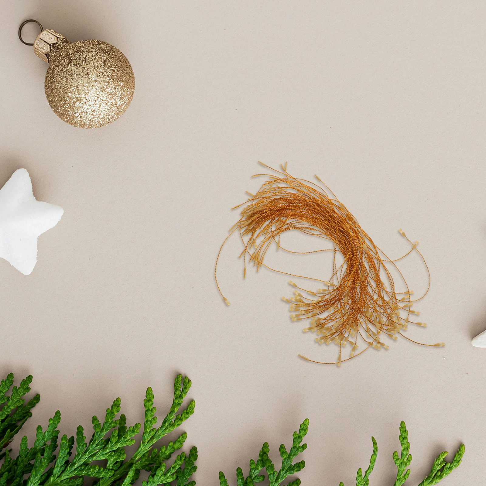 

1000Pcs Ornament Hanging Ropes with Snap Closure Strong Decorative Garland Ties for Christmas Halloween Party Festive Decoration