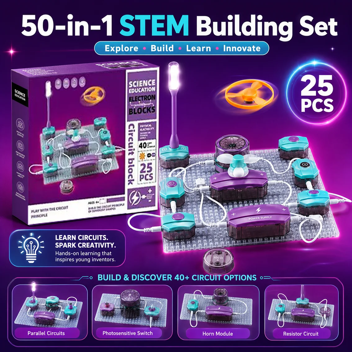 40+ Snap Circuit Experiment Ki - огляд і ціна Circuit Snap Kit