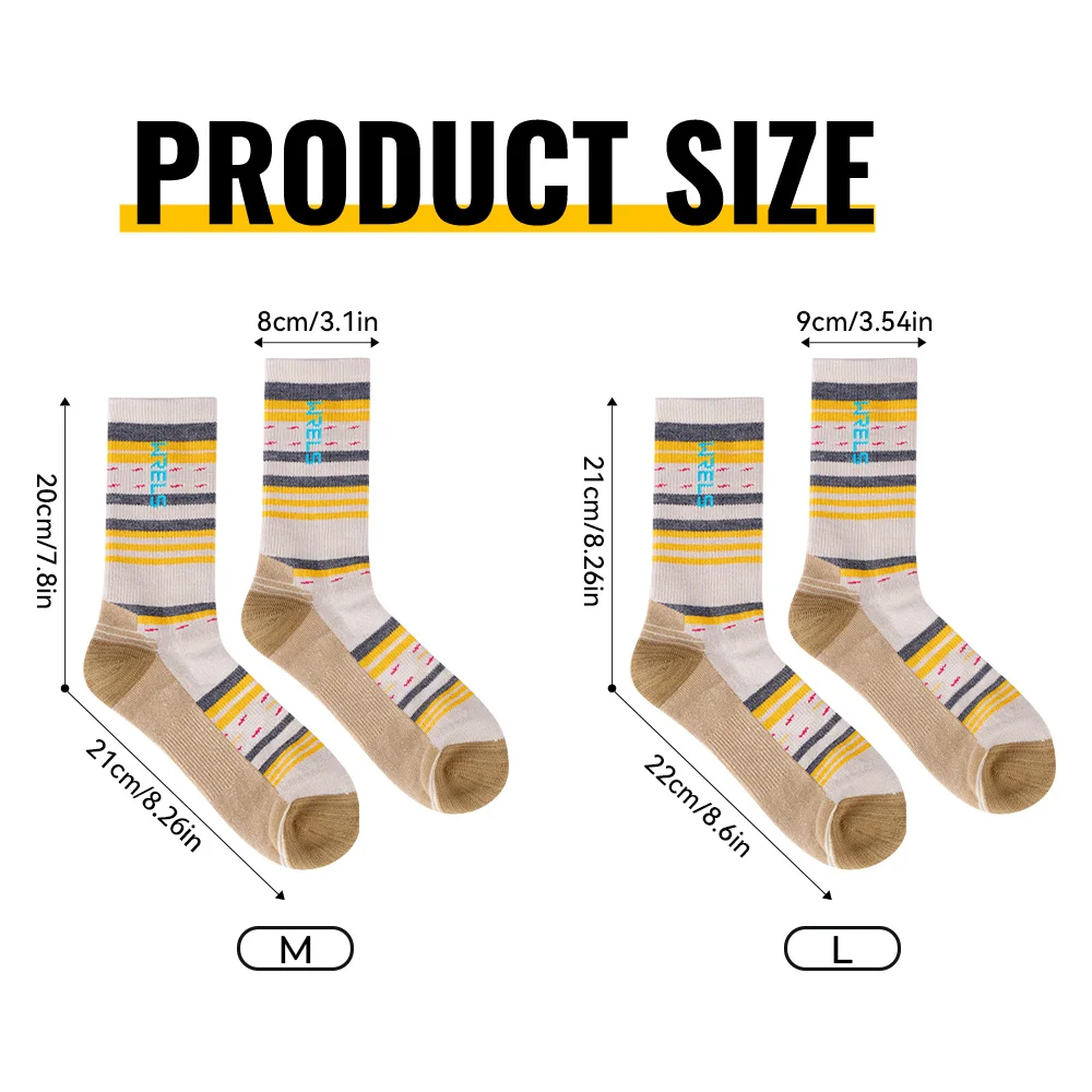 WRELS 1/2/3 أزواج جوارب من الصوف ميرينو ضغط وسادة سميكة الدافئة المشي الرطوبة فتل عدم الانزلاق المشي جوارب من الصوف.