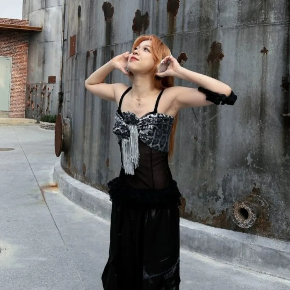 Sequin Jazz Dance Hip Scarf Hip-hop Shirt Extender Tassels Leopard Print Belt Long Triangular Scarf Cargo Pants Waist Band