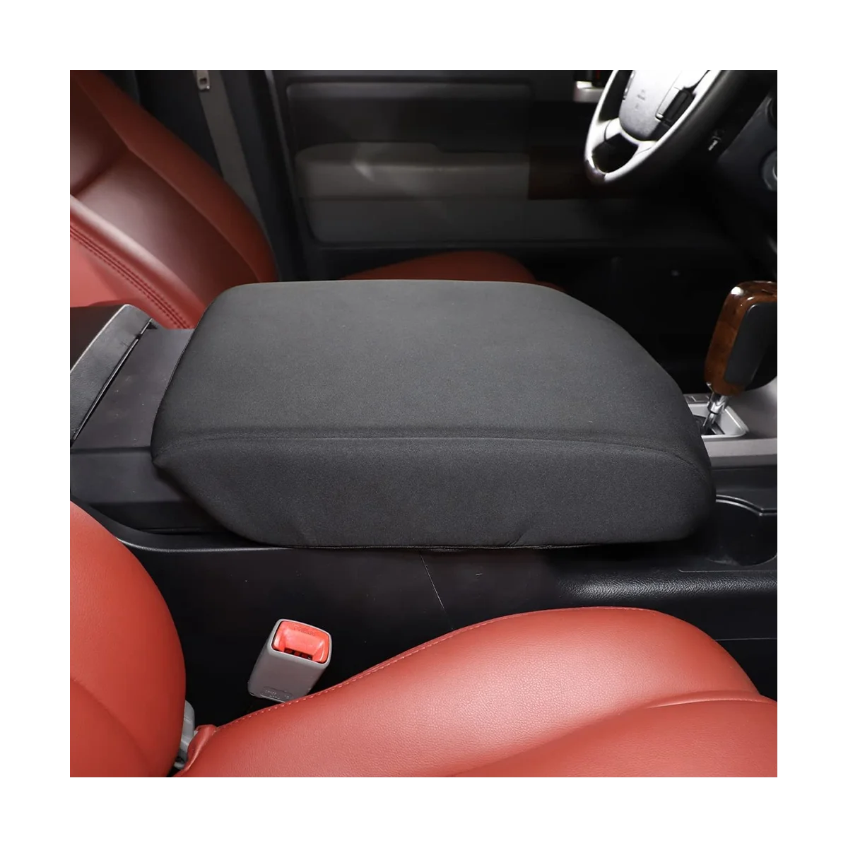 For Toyota Tundra 2007 2008 2009 2010 2011 2012 2013 Car Center Seat Armrest Box Protective Cover Accessories - Black