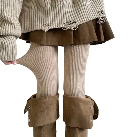 Pantyhose Women Cotton Thigh High Stockings Women Tights Lingeries Sexy Slim Stockings Leggings Tights Large Sizes Autumn Winter