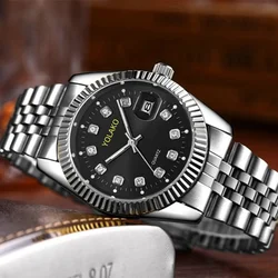 Fashion Top Brand Men Watches Quartz Stainless Steel Relogio Masculino Calendar Business Wristwatch Montre Homme New Clock