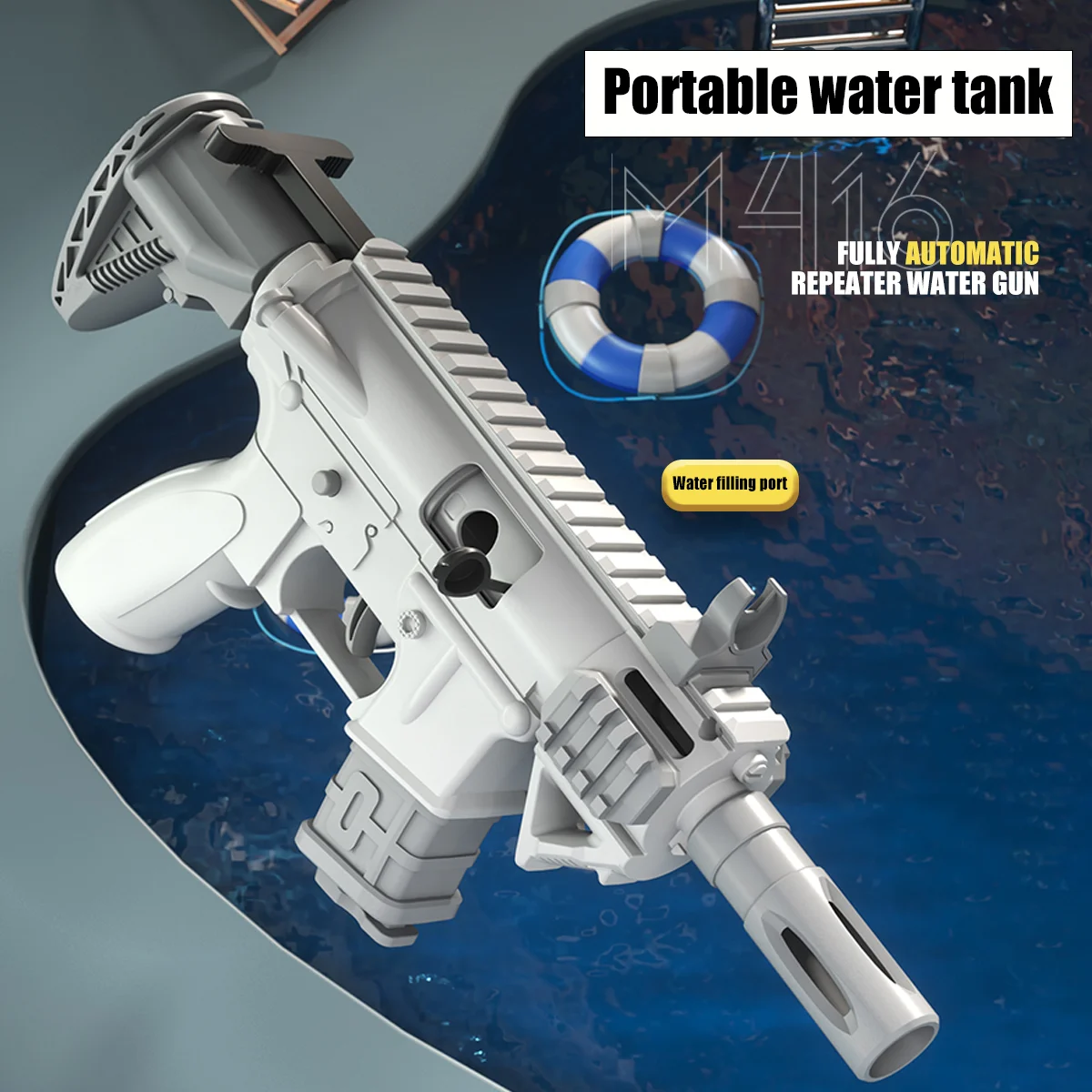 Pistolet à eau M416 manuel Version continue pistolet de pulvérisation enfants adultes piscine extérieure plage extérieur jouet pour enfants garçons filles