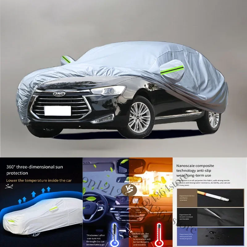 

For JAC Refine A60 fit Outdoor Protection Full Car Covers Snow Cover Sunshade Waterproof Dustproof Exterior Car cover