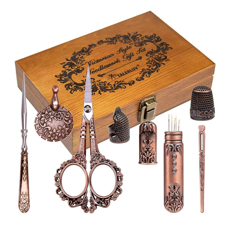 Винтажный набор для шитья, наб – обзор и цена Scissors Stainless Craft