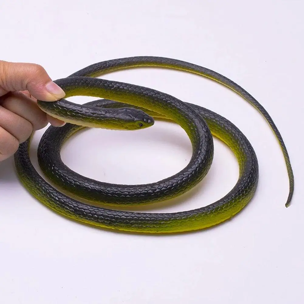 

Игрушечная змея, реалистичная имитация, для розыгрышей, мягкая, из ТПР, антистрессовая игрушка для приколов