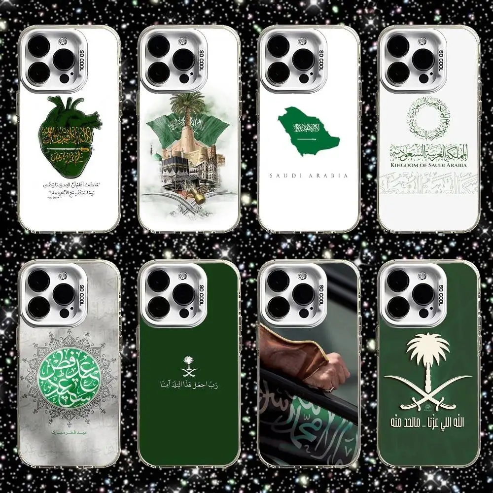 

Kingdom Of Saudi Arabia Flag Phone Case For iPhone 16,15,14,13,12,11,Pro,XS,Max,Plus,Mini,SE White Candy Matte Shockproof Cover