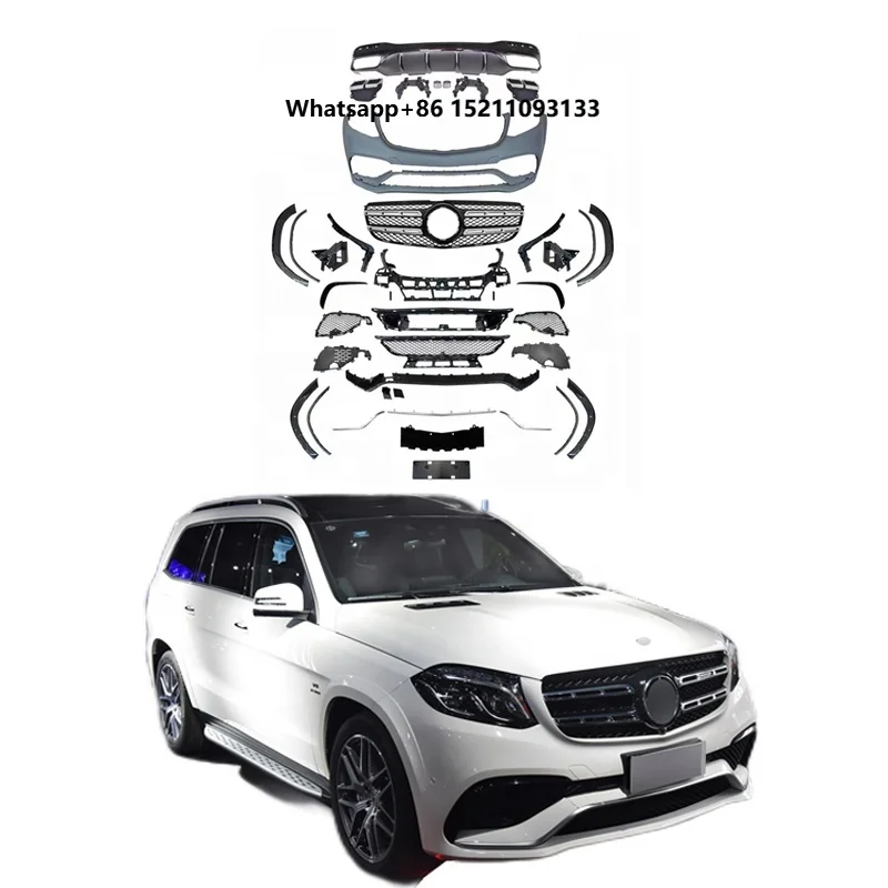 GLS400 GLS500 GLS350 X166 Car Retrofit to X166 GLS63 Style Look Auto Body Kit Replacement Bumper