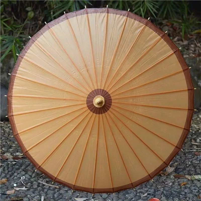 

DD4054 Thai Customizable DIY Oil Paper Bamboo Sunscreen Japanese Umbrella Waterproof UV Parasol with Manual Control
