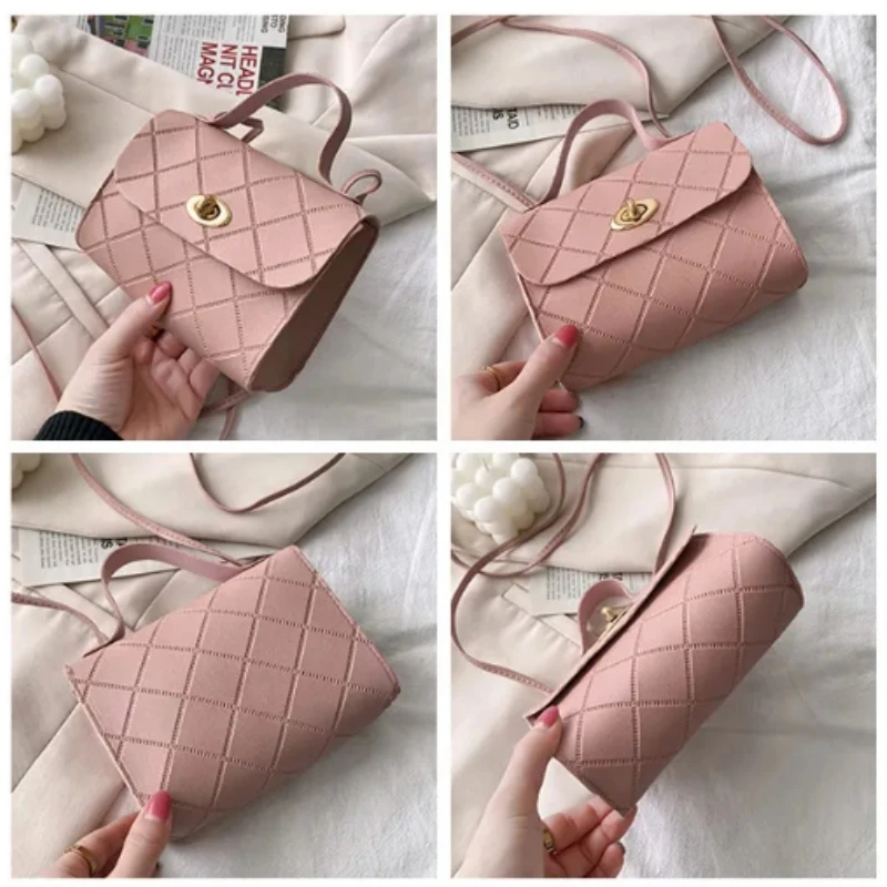 Moda mała kwadratowa kolorowa torba w paski dla kobiet Trend damska torba na ramię modne damskie torby typu Crossbody torebki