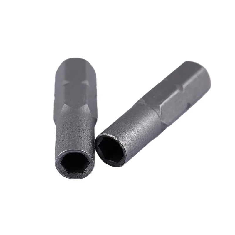 1pc Electric Screwdriver Bit Hex 1/4" 6.35mm Hex Shank To 4mm Socket Driver Bit Adapter For Precision Hex Bits Holder Screw Tool