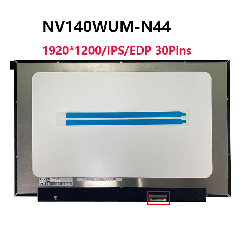 Imagem -01 - Matriz de Exibição de Tela Lcd Portátil 30 Pinos 140 Nv140wum-n44 Nv140wum-n44 1920x1200 Wuxga Ips Edp matriz de exibicao de tela lcd portatil 30 pinos 140 nv140wum n44 nv140wum n44 1920x1200 wuxga ips edp 01