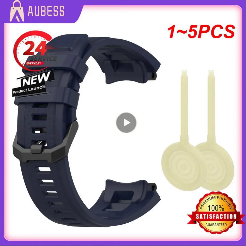 1~5PCS Silicone Band For Amazfit T-Rex 2 Strap Watchband Bracelet Accessories For Huami Amazfit T Rex 2 Replacement Wristband